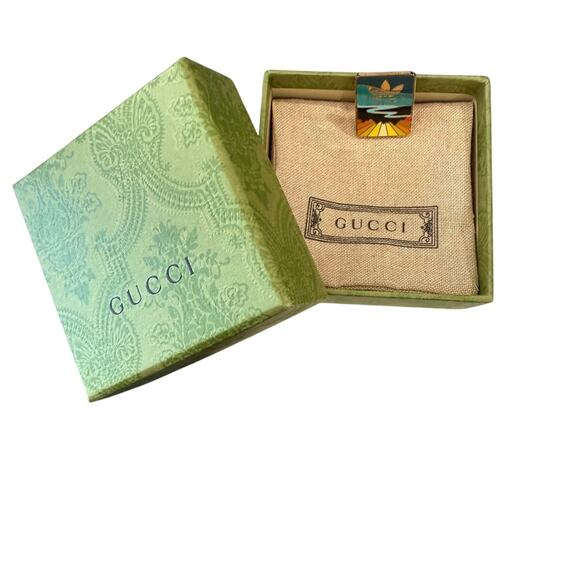 Gucci x adidas Enamel Brooch‎ Pin*Colorful*Brand-New*Comes w/Box*RARE SOLD OUT - Picture 5 of 5